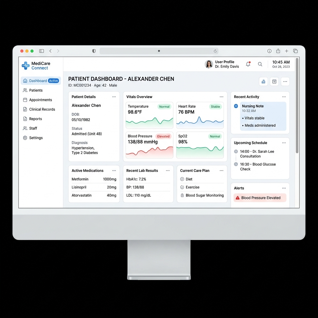 Healthcare System — Patient management for modern care